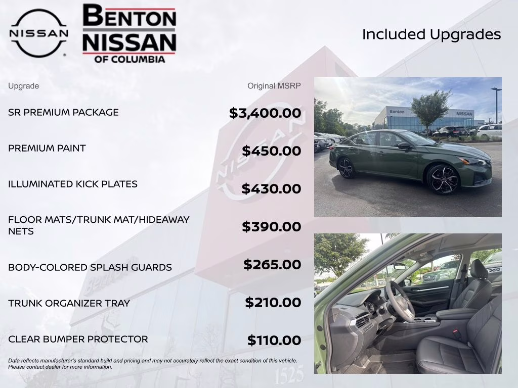 2026 Tactical Green Metallic Nissan Altima 2.5 SR FWD Sedan