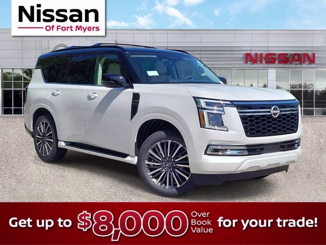 2026 Everest White Pearl/Black Nissan Armada Platinum Reserve 4X4 SUV