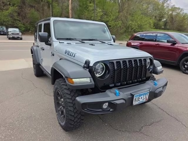 2023 Silver Zynith Clearcoat Jeep Wrangler Base 4xe 4X4 SUV
