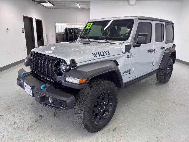 2023 Silver Zynith Clearcoat Jeep Wrangler Base 4xe 4X4 SUV