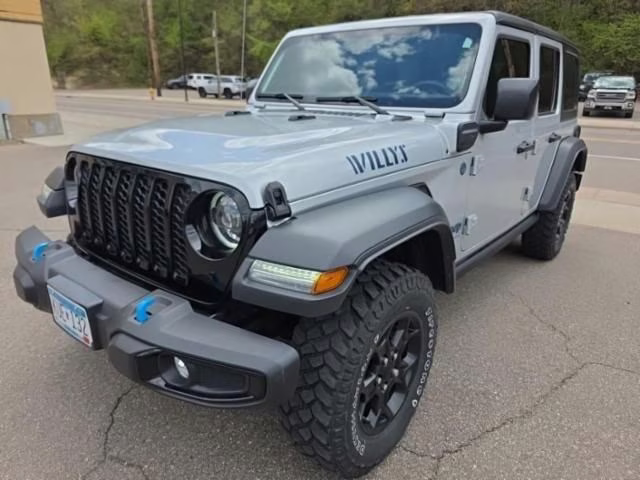 2023 Silver Zynith Clearcoat Jeep Wrangler Base 4xe 4X4 SUV