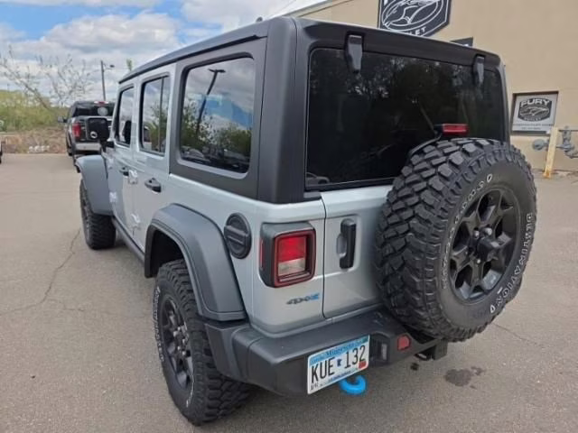 2023 Silver Zynith Clearcoat Jeep Wrangler Base 4xe 4X4 SUV