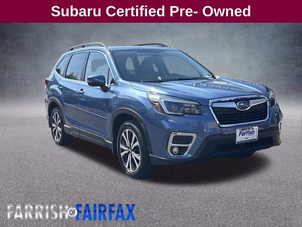 2021 Horizon Blue Pearl Subaru Forester Limited AWD SUV
