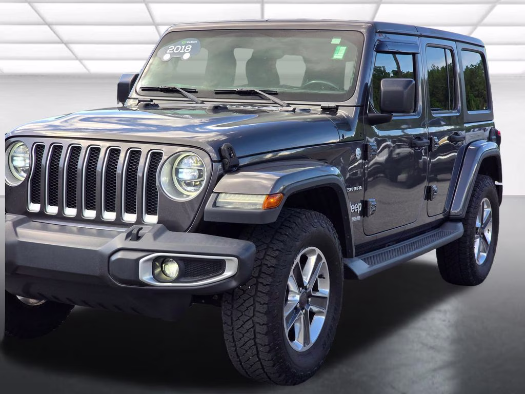 2018 Granite Crystal Metallic Clearcoat Jeep Wrangler Unlimited Sahara 4X4 SUV