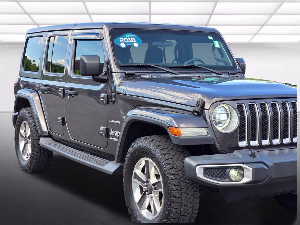 2018 Granite Crystal Metallic Clearcoat Jeep Wrangler Unlimited Sahara 4X4 SUV