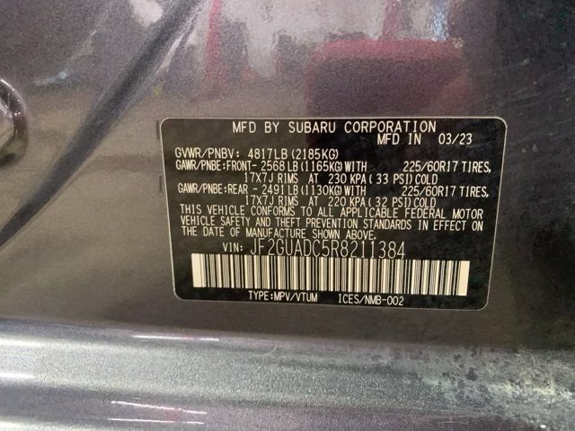 2024 Magnetite Gray Metallic Subaru Crosstrek Premium AWD SUV
