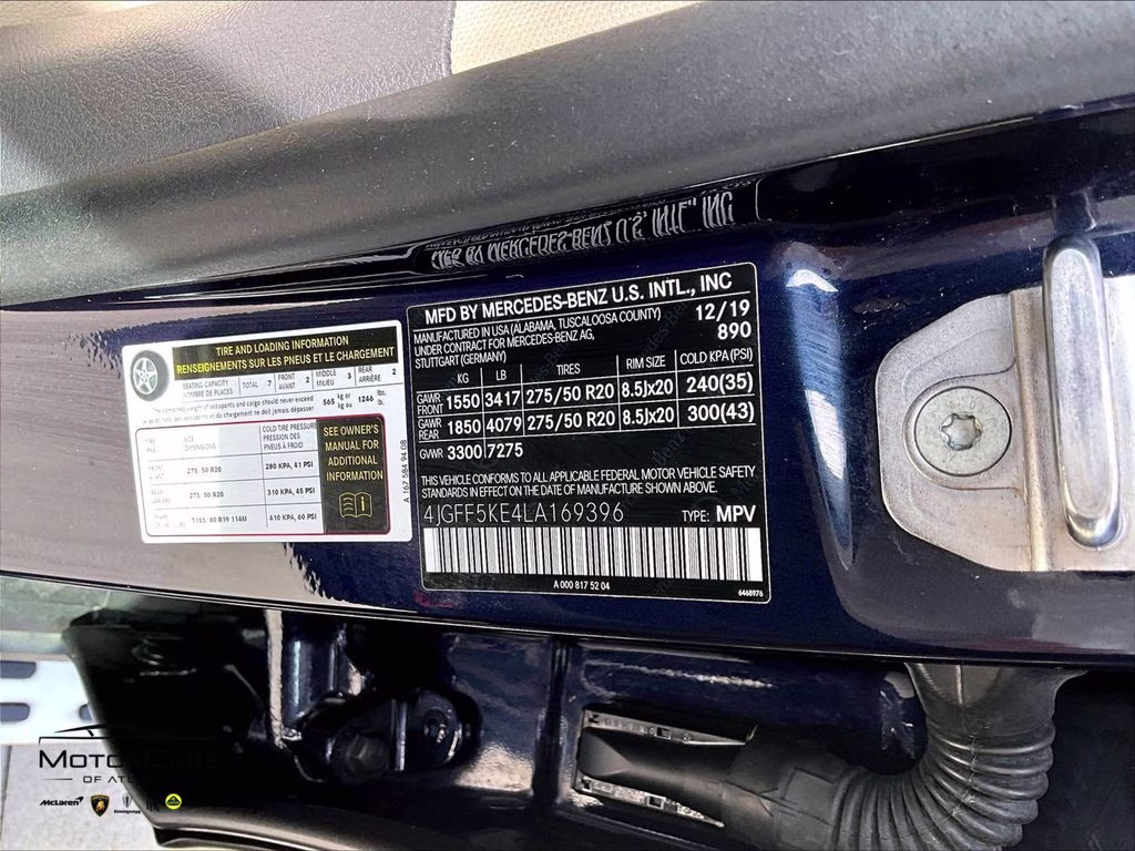 2020 Brilliant Blue Metallic Mercedes-Benz GLS GLS 450 Burmester Audio AWD SUV