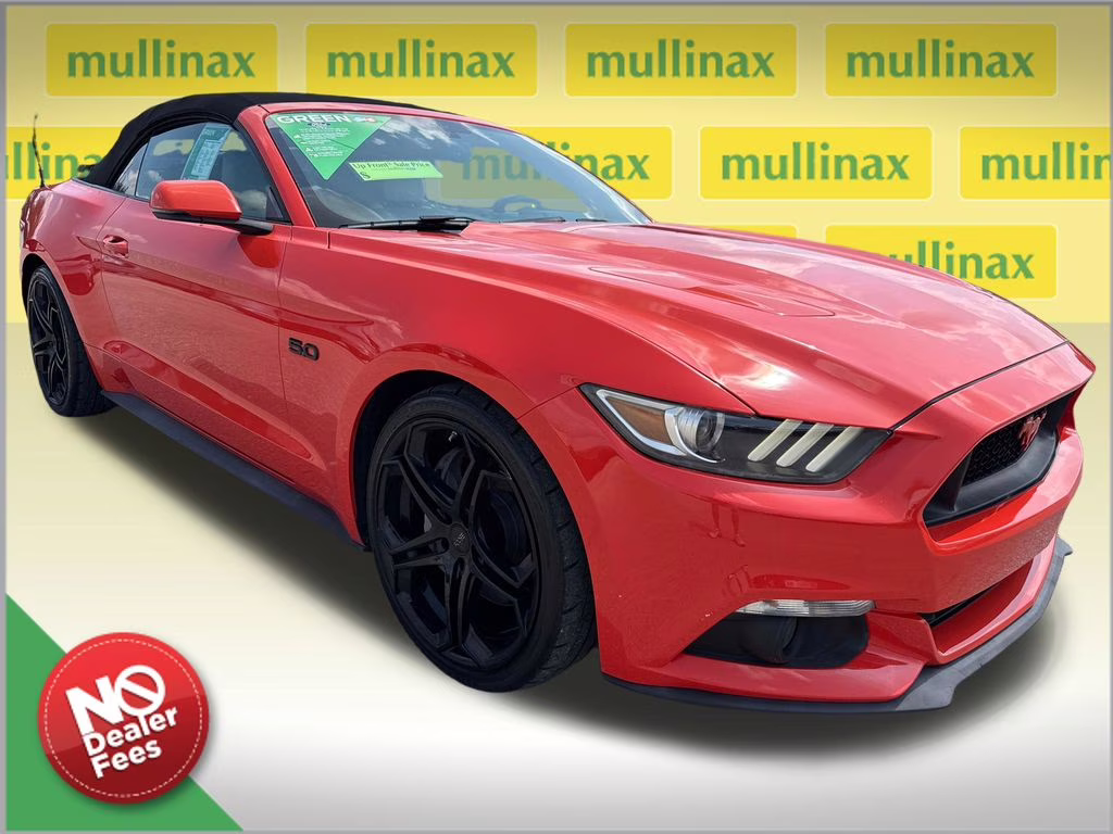 2016 Competition Orange Ford Mustang GT Premium RWD Convertible
