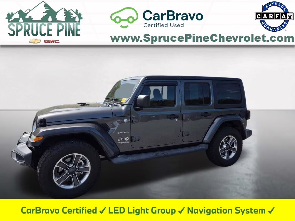2018 Granite Crystal Metallic Clearcoat Jeep Wrangler Unlimited Sahara 4X4 SUV