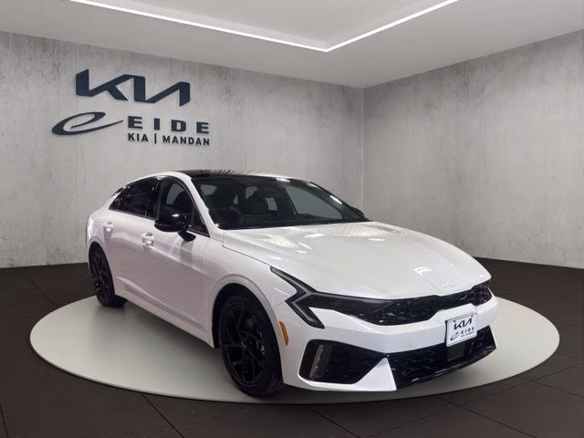 2026 Snow White Pearl Kia K5 GT-Line AWD Sedan
