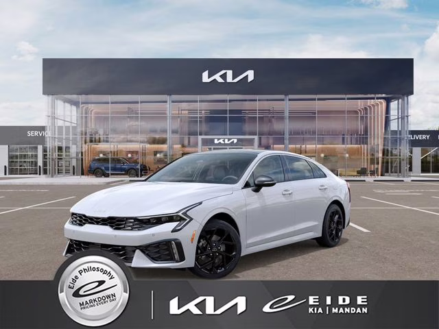 2026 Snow White Pearl Kia K5 GT-Line AWD Sedan
