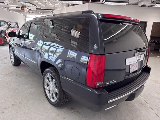 2013 Sapphire Blue Metallic Cadillac Escalade ESV Platinum Edition AWD SUV