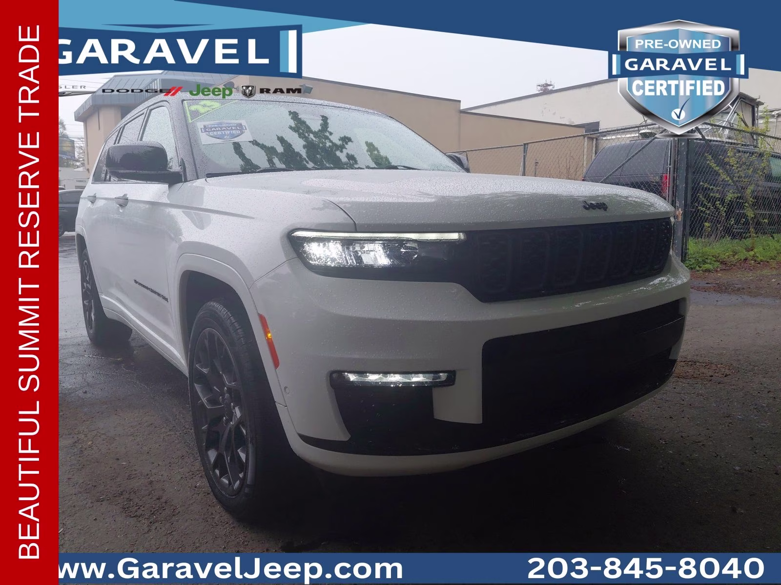 2023 Bright White Clearcoat Jeep Grand Cherokee L Summit 4X4 SUV