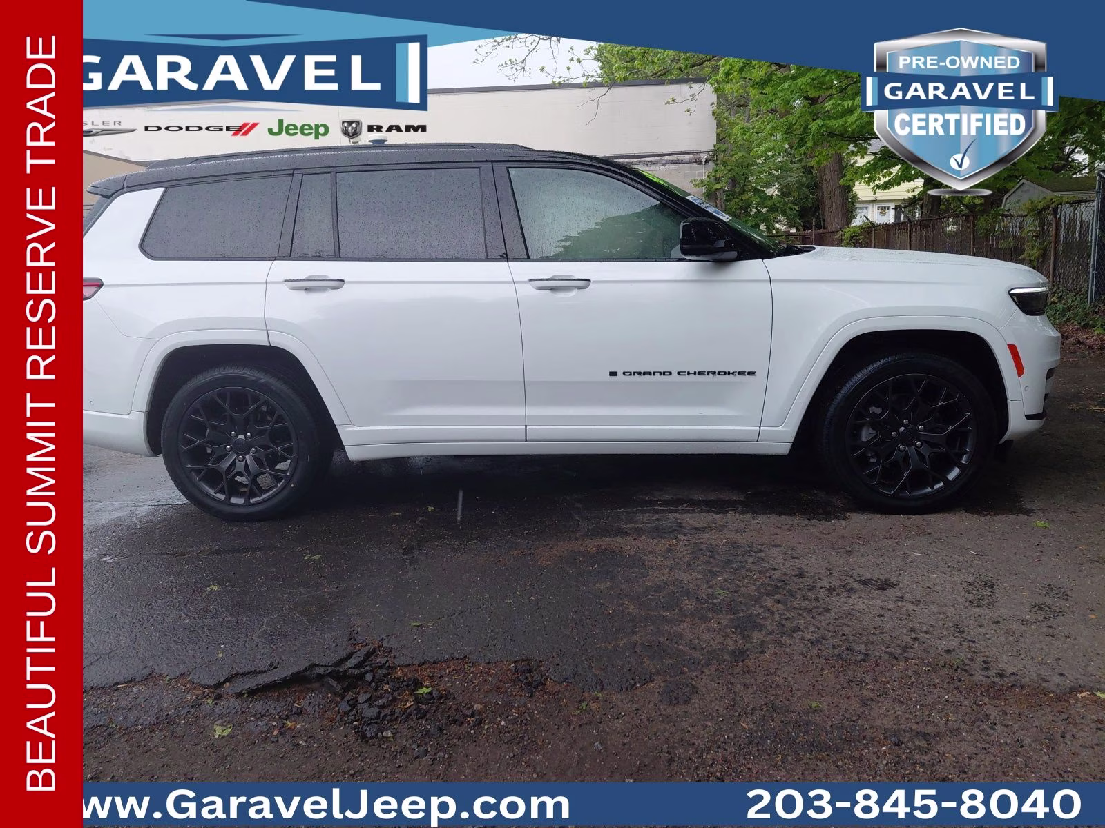 2023 Bright White Clearcoat Jeep Grand Cherokee L Summit 4X4 SUV