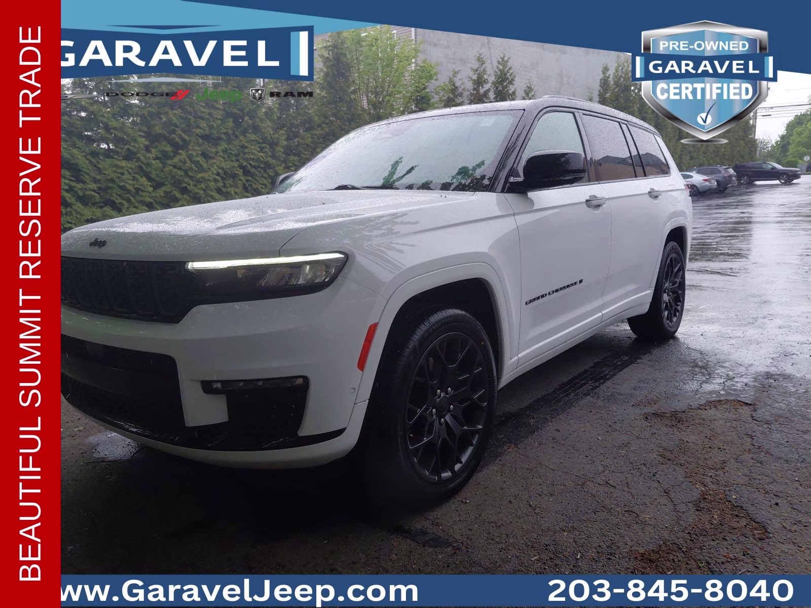 2023 Bright White Clearcoat Jeep Grand Cherokee L Summit 4X4 SUV