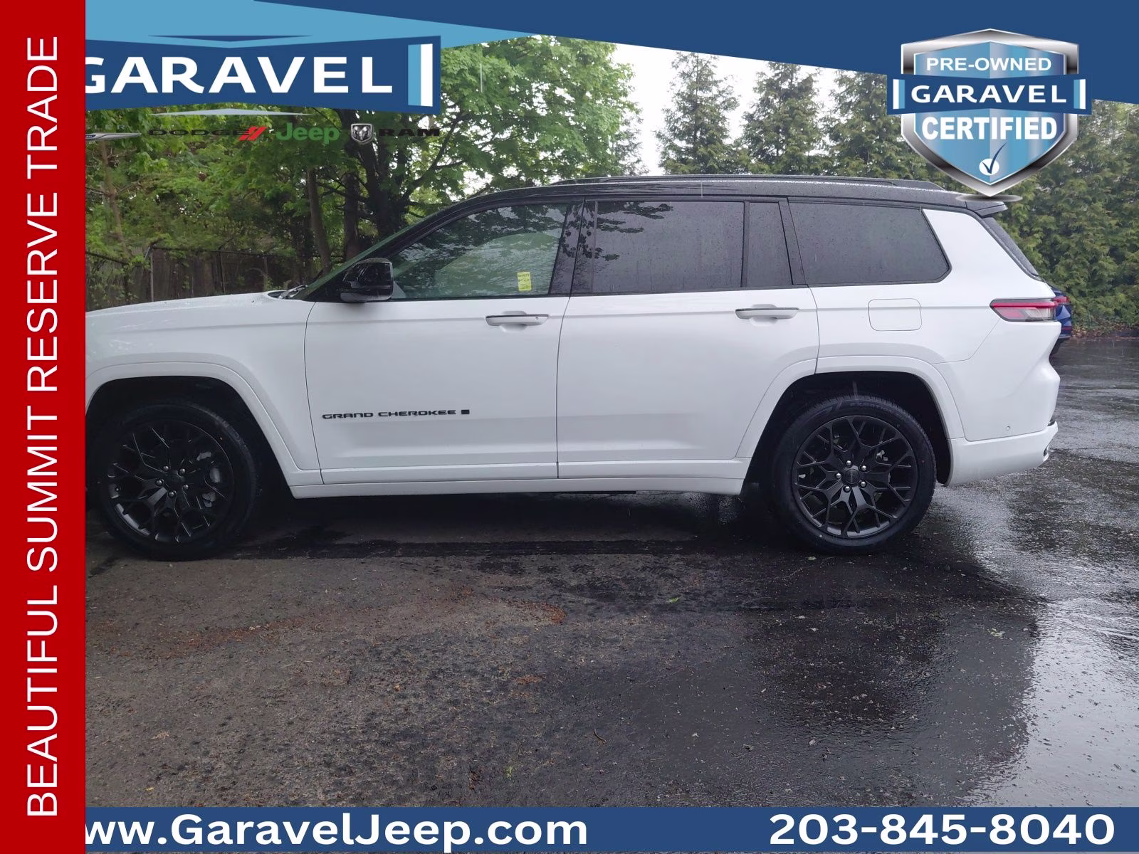 2023 Bright White Clearcoat Jeep Grand Cherokee L Summit 4X4 SUV