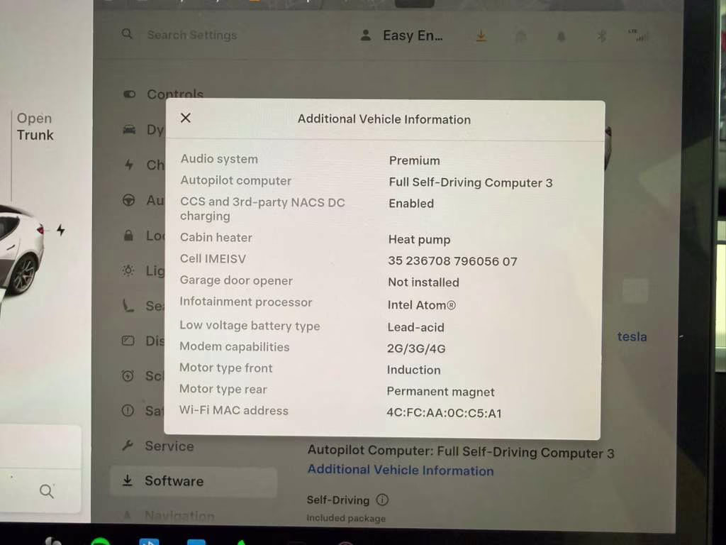 2021 White Tesla Model 3 Long Range AWD Sedan
