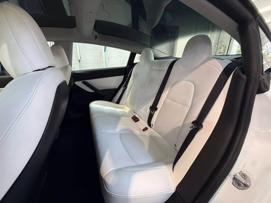 2021 White Tesla Model 3 Long Range AWD Sedan