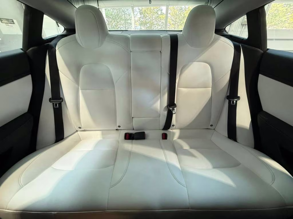 2021 White Tesla Model 3 Long Range AWD Sedan