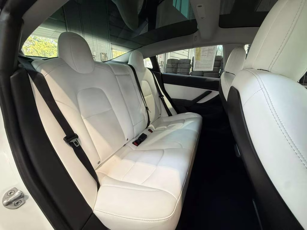 2021 White Tesla Model 3 Long Range AWD Sedan