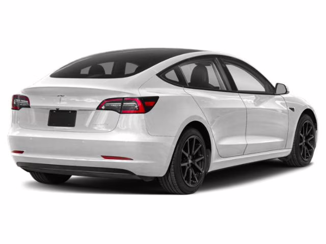 2021 White Tesla Model 3 Long Range AWD Sedan