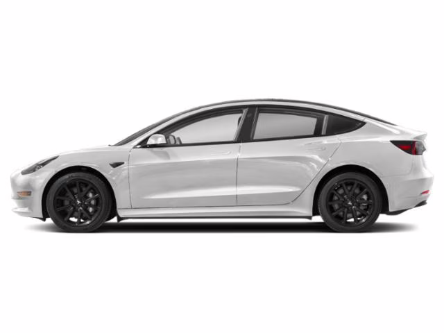 2021 White Tesla Model 3 Long Range AWD Sedan