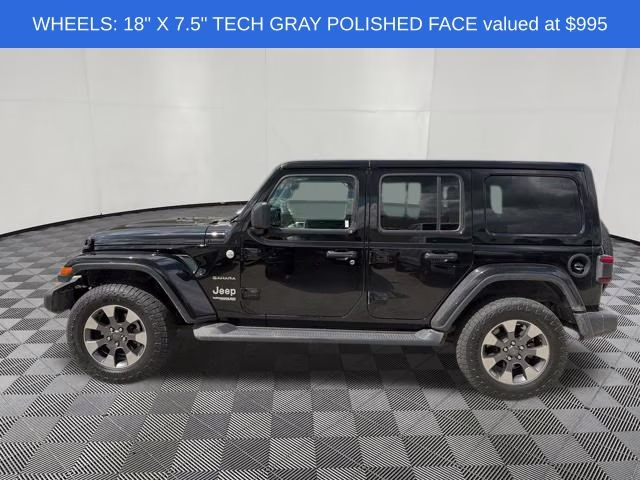 2018 Black Clearcoat Jeep Wrangler Unlimited Sahara 4X4 SUV