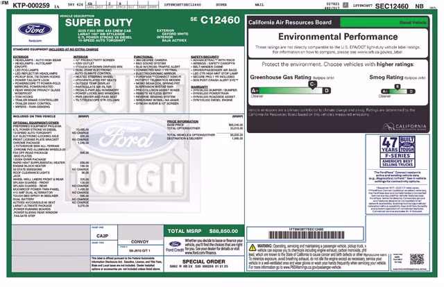 2025 Oxford White Ford Super Duty F-350 SRW Lariat 4X4 Truck