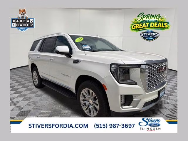 2024 White Frost Tricoat GMC Yukon Denali 4X4 SUV