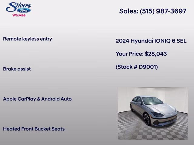 2024 Curated Silver Hyundai IONIQ 6 SEL AWD Sedan