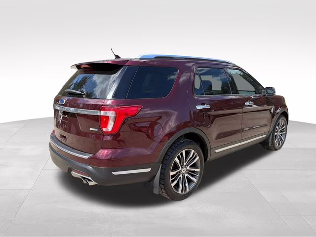 2018 Burgundy Ford Explorer Platinum 4X4 SUV
