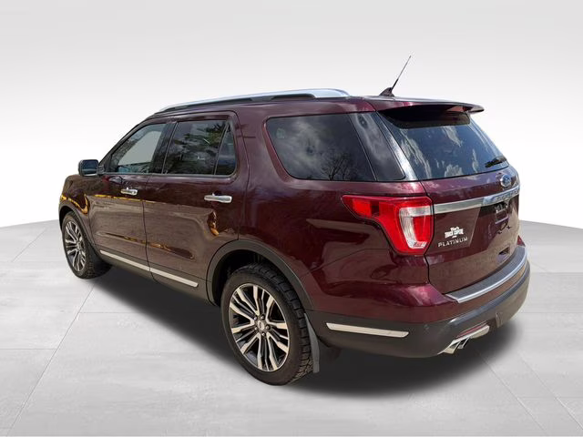 2018 Burgundy Ford Explorer Platinum 4X4 SUV