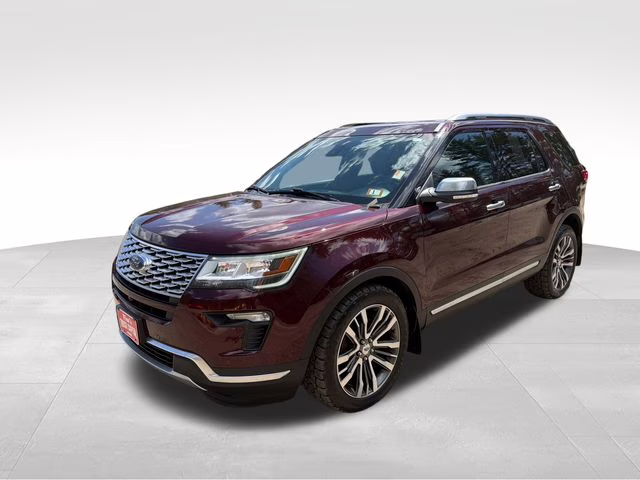 2018 Burgundy Ford Explorer Platinum 4X4 SUV