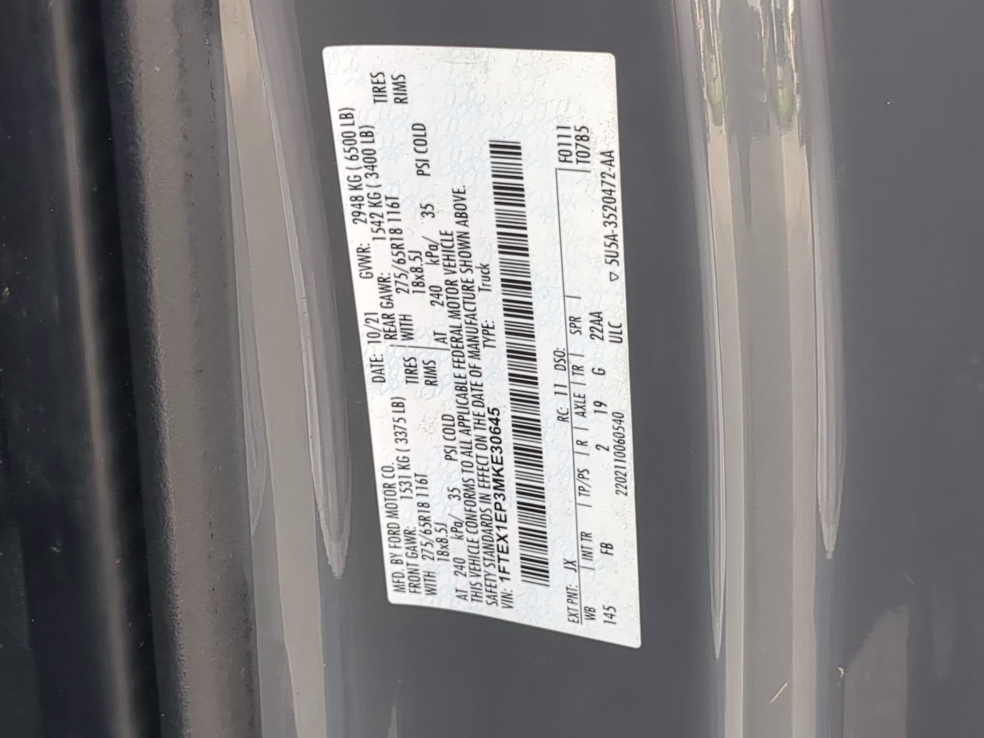 2021 Lead Foot Ford F-150 XLT Extended Cab Pickup 4X4 Truck