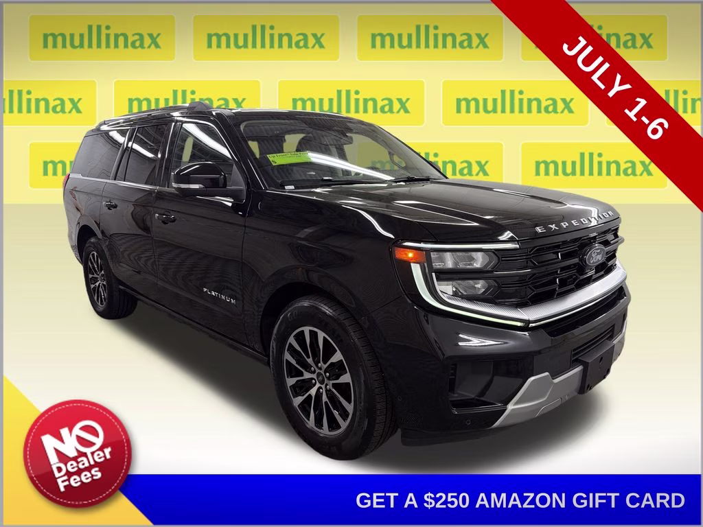 2025 Agate Black Metallic Ford Expedition Max Platinum 4X4 SUV