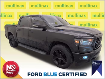 2021 Diamond Black Crystal Pearlcoat Ram 1500 Big Horn/Lone Star 4X4 Truck
