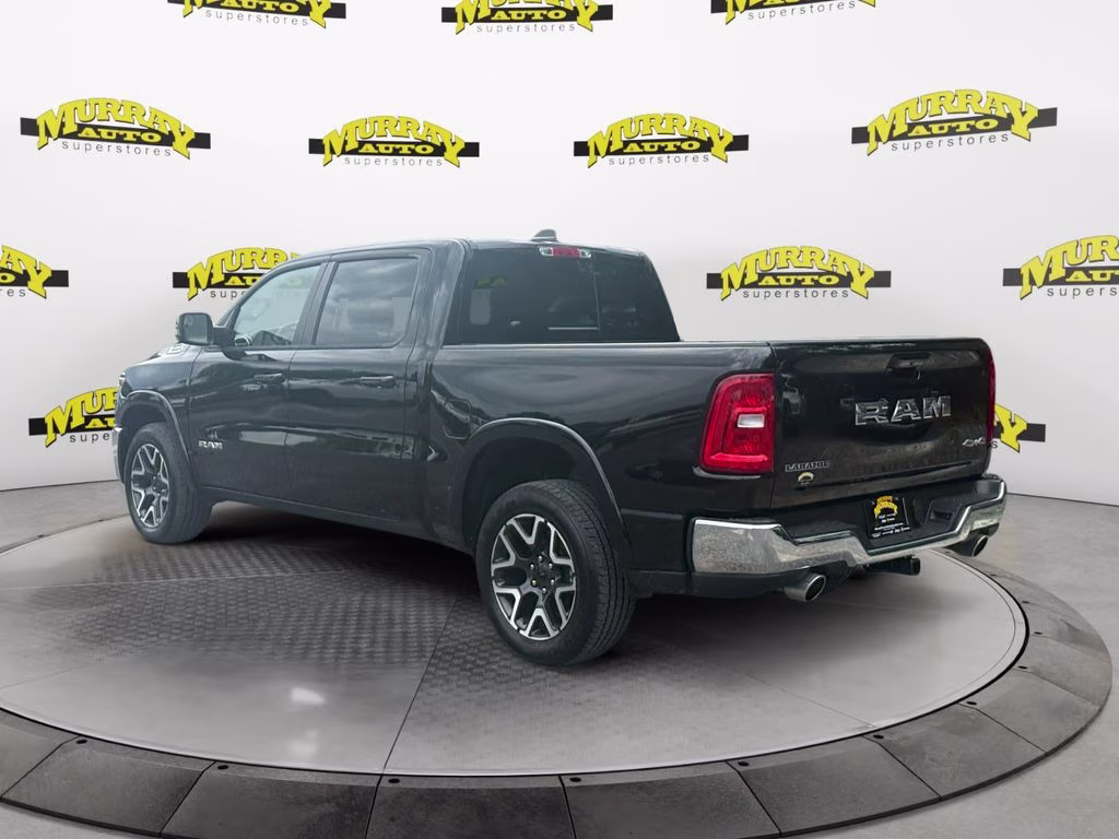 2025 Diamond Black Crystal Pearlcoat Ram 1500 Laramie 4X4 Truck