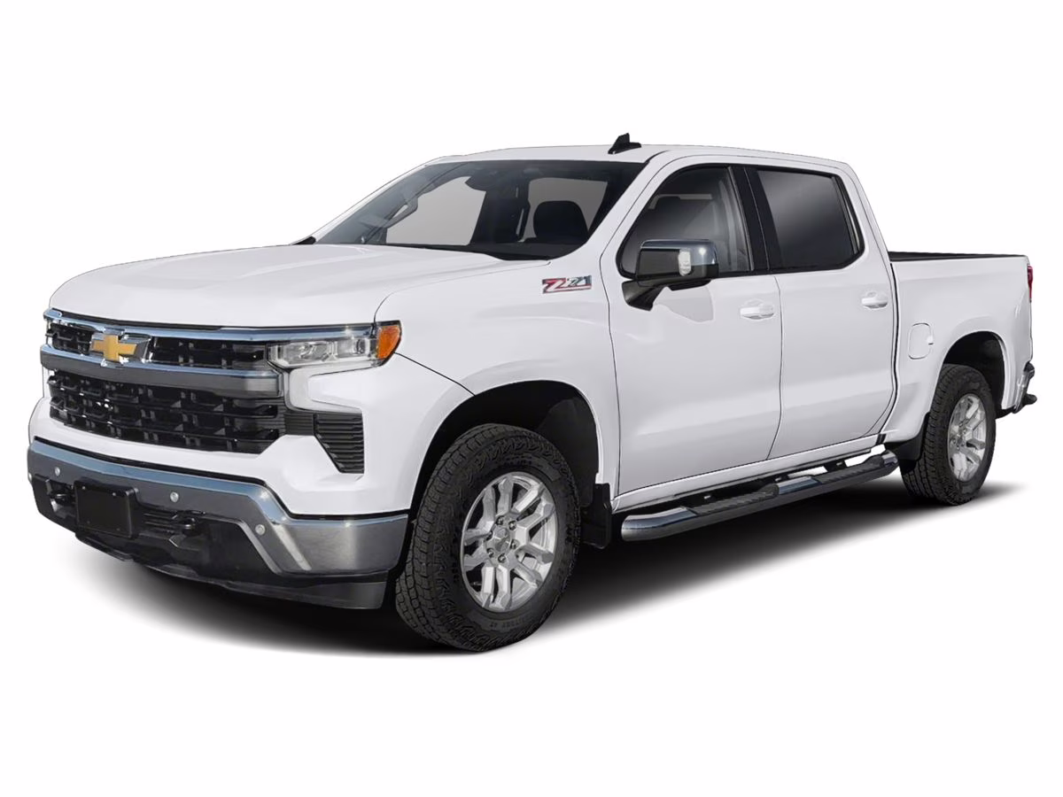 2025 Summit White Chevrolet Silverado 1500 LT 4X4 Truck