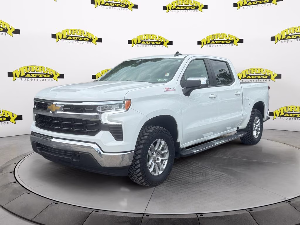 2025 Summit White Chevrolet Silverado 1500 LT 4X4 Truck