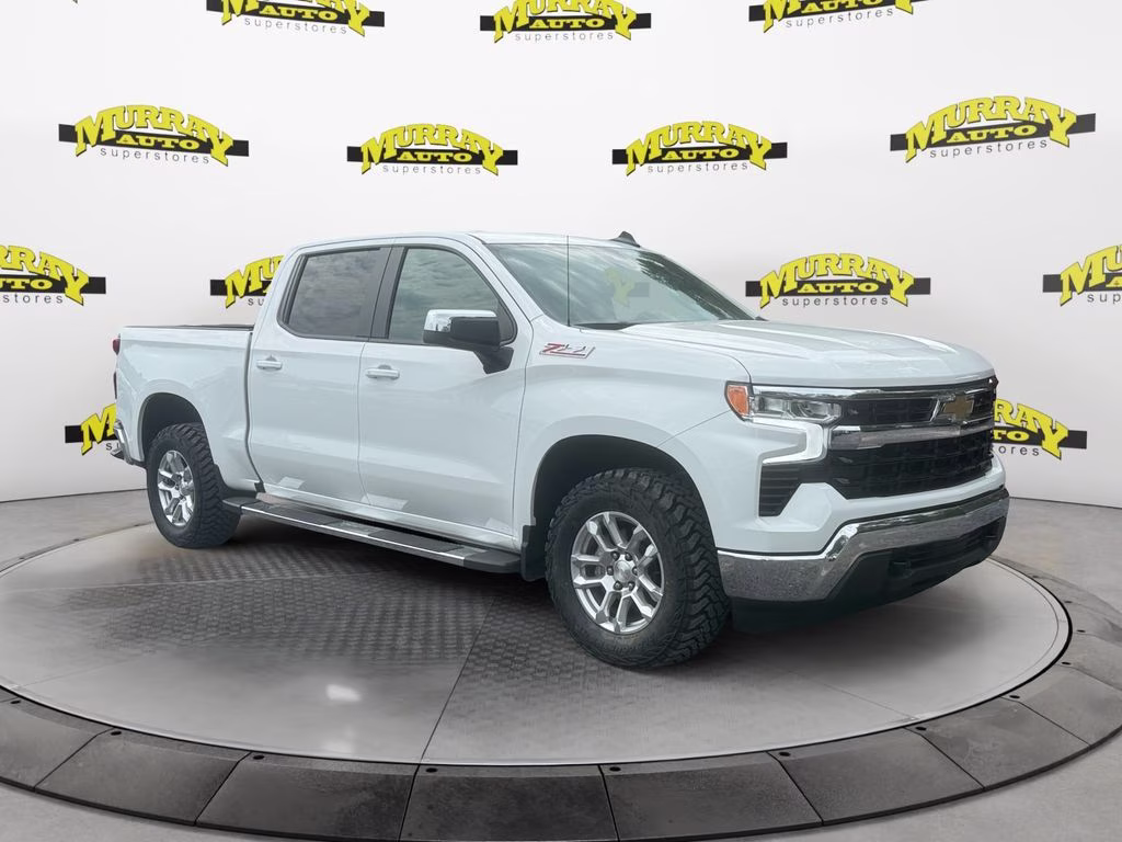 2025 Summit White Chevrolet Silverado 1500 LT 4X4 Truck