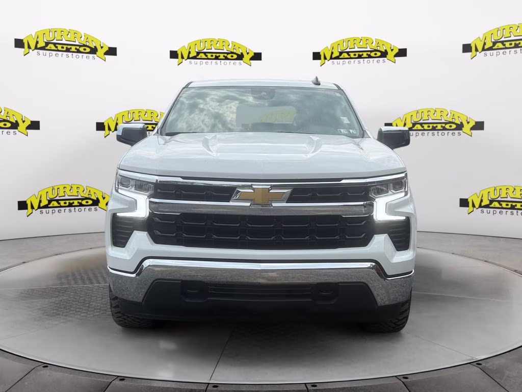 2025 Summit White Chevrolet Silverado 1500 LT 4X4 Truck