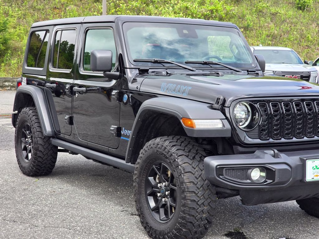2025 Black Clearcoat Jeep Wrangler Willys 4xe 4X4 SUV