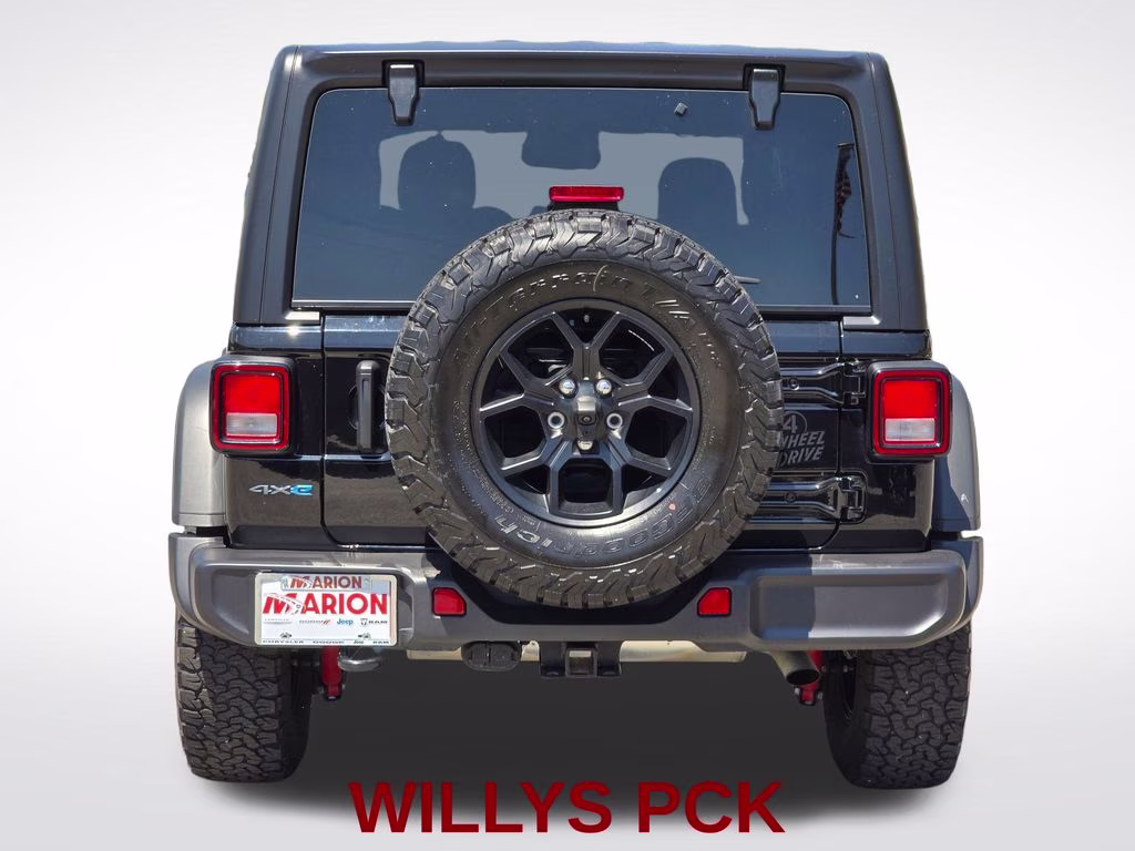2025 Black Clearcoat Jeep Wrangler Willys 4xe 4X4 SUV