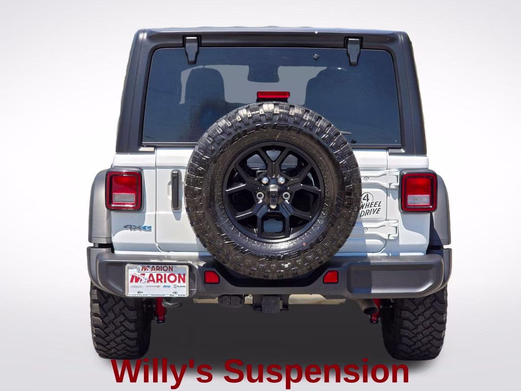 2025 Bright White Clearcoat Jeep Wrangler Willys 4xe 4X4 SUV
