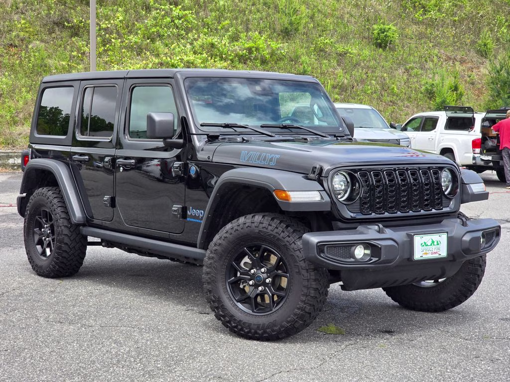 2025 Black Clearcoat Jeep Wrangler Willys 4xe 4X4 SUV