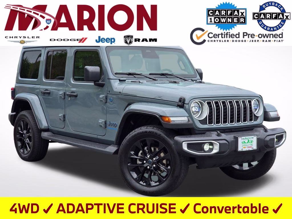 2025 Anvil Clear Coat Jeep Wrangler Sahara 4xe 4X4 SUV
