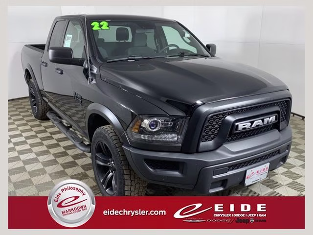 2022 Diamond Black Crystal Pearlcoat Ram 1500 Classic Warlock 4X4 Truck
