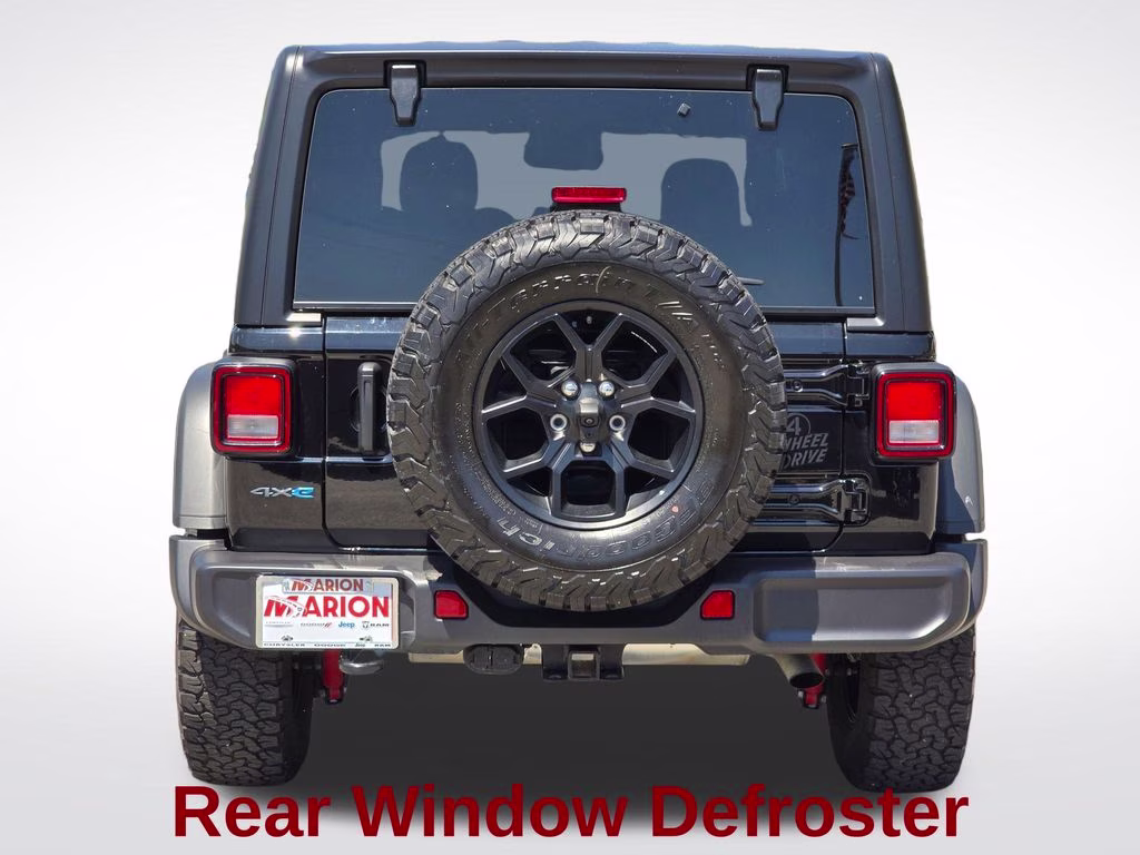2025 Black Clearcoat Jeep Wrangler Willys 4xe 4X4 SUV