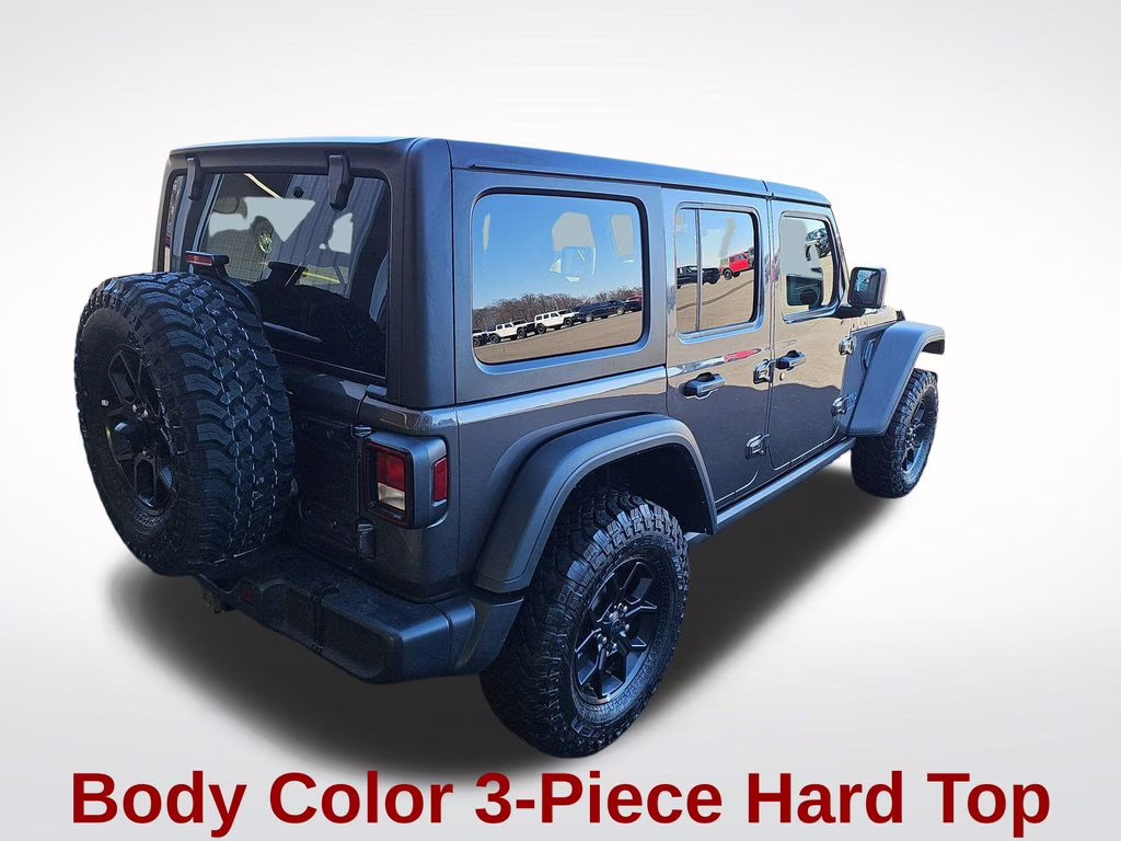 2025 Granite Crystal Metallic Clearcoat Jeep Wrangler Willys 4xe 4X4 SUV