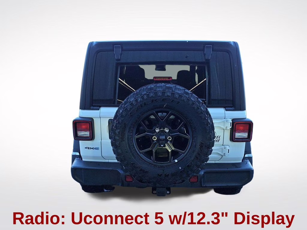 2025 Bright White Clearcoat Jeep Wrangler Willys 4xe 4X4 SUV